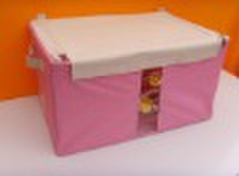 folding storage box (54L pink )