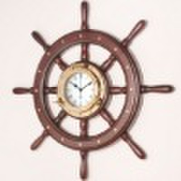 Nautical Ship Wheel Clock