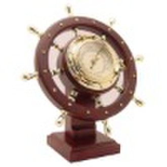 Nautical Ship Wheel Weather station