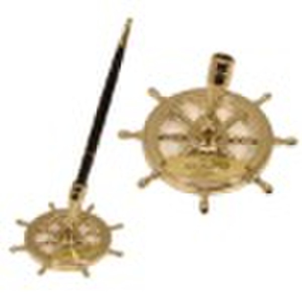 Ship Wheel Pen Holder