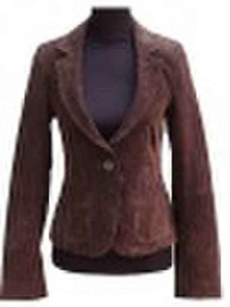 Ladies Washed Pig Split Suede coat