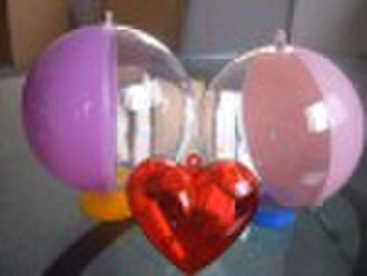 Tow Colored Transparent Christmas Ball