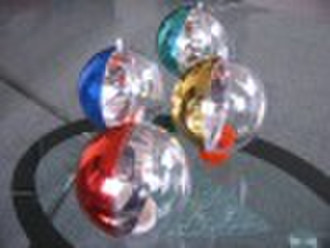 Plastic Two Colored christmas  Ball