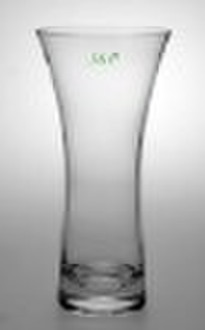 Clear glass flare vase
