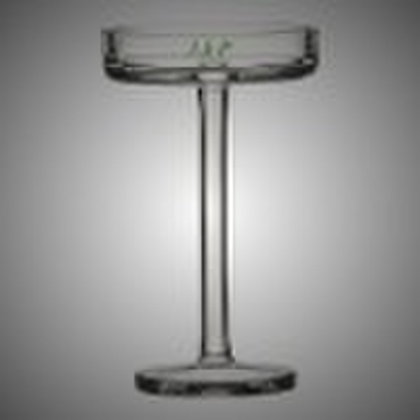 Clear glass pillar holder-Small