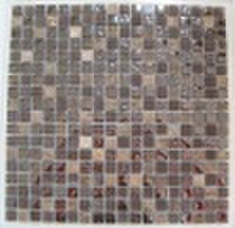 glass mix stone mosaic