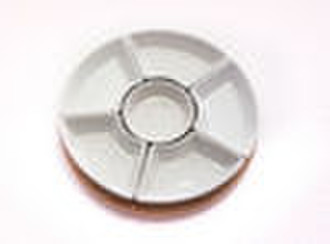 wooden round serving tray