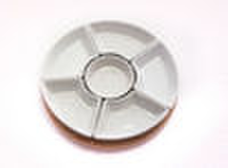 wooden round serving tray