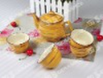 2011 new design Stoneware hand-painted Tea set
