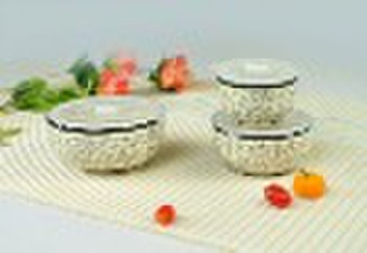 2011 New Design Ceramic bowl set of 3