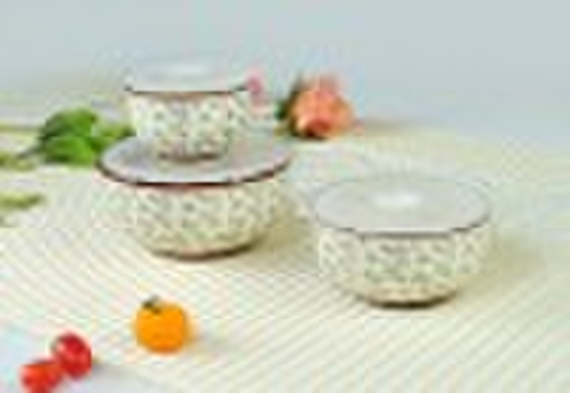 2011 New Design Ceramic bowls set of 3