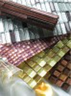 Cystal and gold painting mix glass mosaic