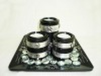 wooden candle holder