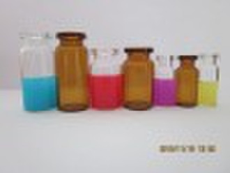 clear and amber glass vial