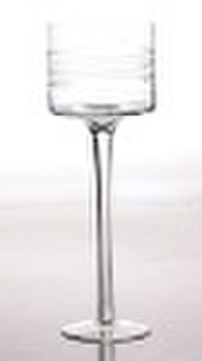 8408005 Clear glass candle holder