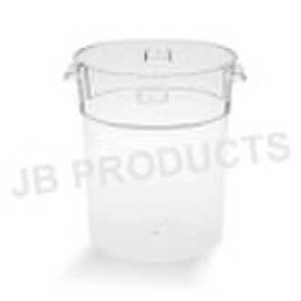 Polycarbonate round food storage container