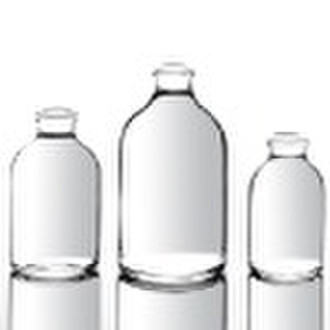 Glass vial for injection