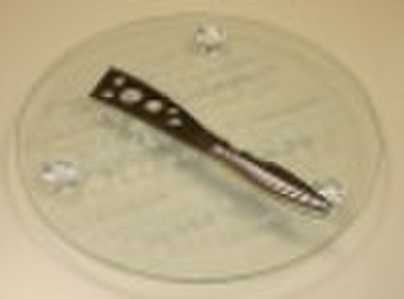 glass cheese plate