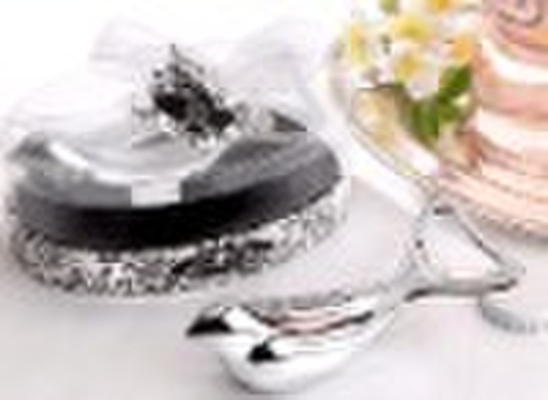 Wedding favor--"Love Dove" Silver Chrome