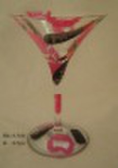 hand painted wine glass LLG1112A