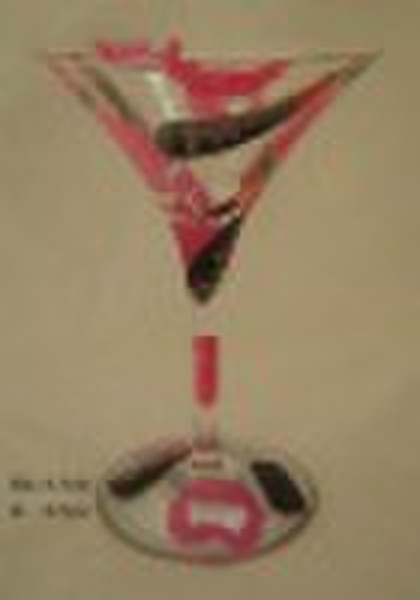 hand painted wine glass LLG1112A