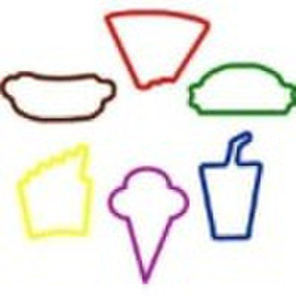 Fast food silicone rubber band
