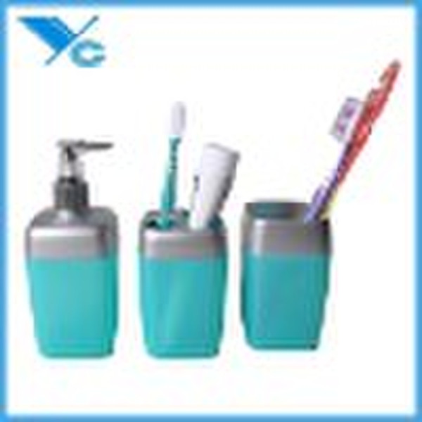 S/3 Plastic Bathroom Set