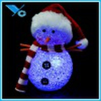 Snowman with LED light