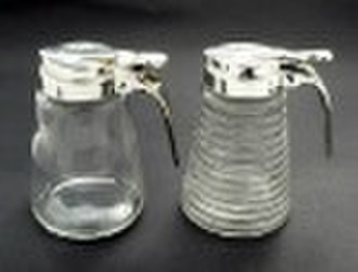 glass syrup jar