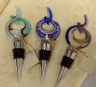 murano glass wine stopper