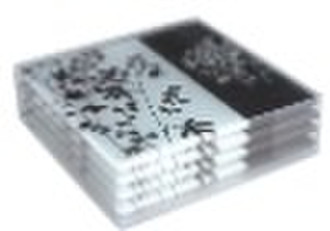 tempered glass coaster set