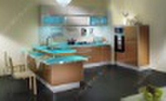 Kitchen glass countertop