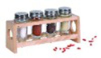 Glass Spice bottle with Stand