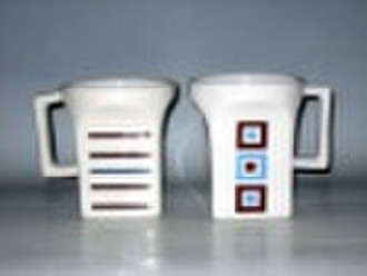 12OZ SQUARE PORCELAIN MUG W/ DECAL