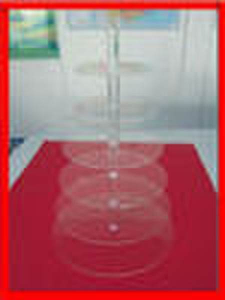 7 Tier 5mm Thick Round Maypole Clear Acrylic Weddi