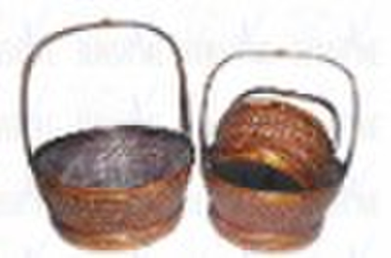 antique home furniture bamboo basket