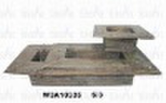 antique wooden flower planter