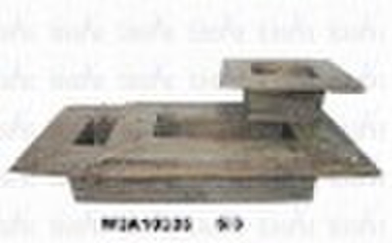 antique wooden flower planter