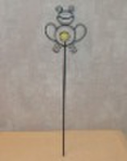 Metal garden sticker with  luminous ball, nature l