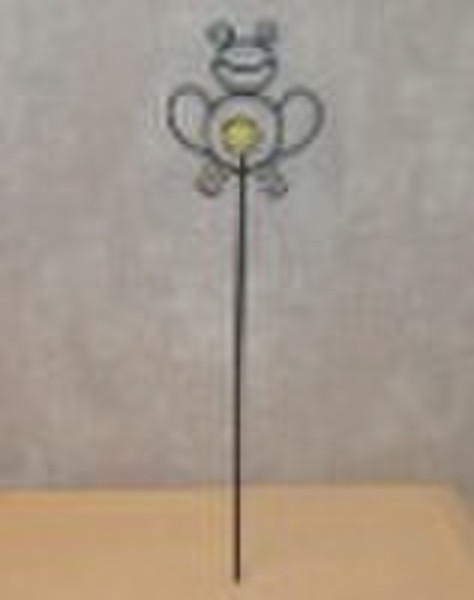 Metal garden sticker with  luminous ball, nature l