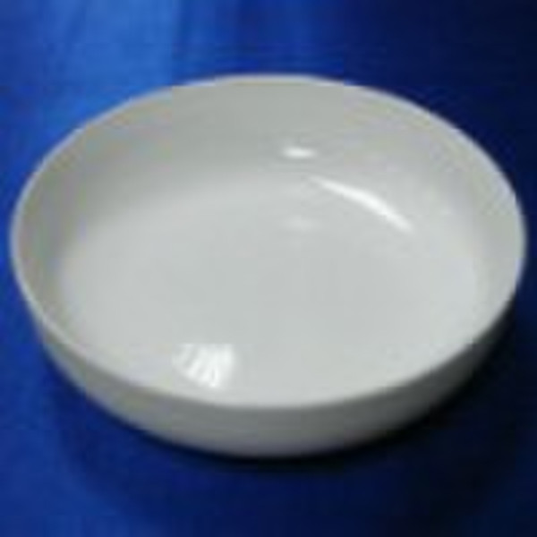 flat porcelain bowl
