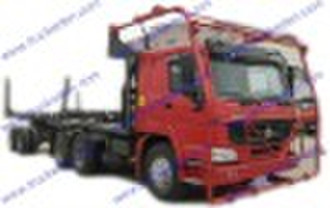 Logging Transporter logs heavy truck
