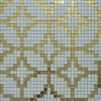 gold mosaic tile