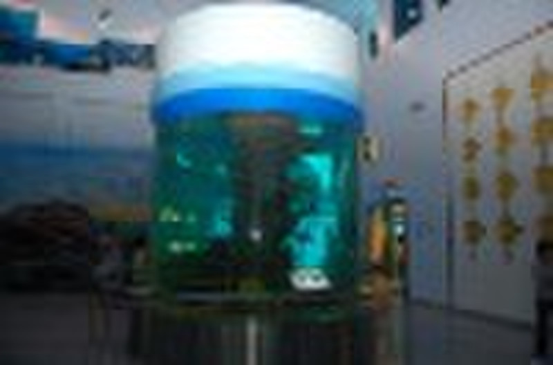 cylindrical fish tank