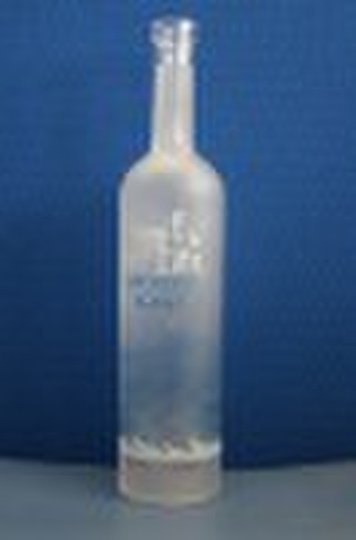 glass liquor bottle/alcohol bottle