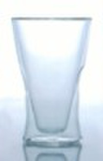 Double wall glass cup