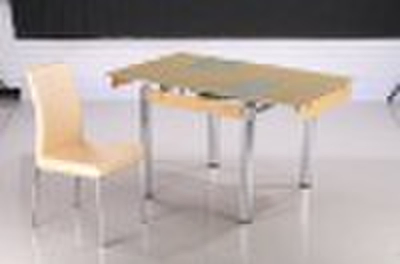 extension glass dining table
