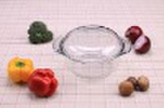 1.0L round  tempered glassware casserole with lid