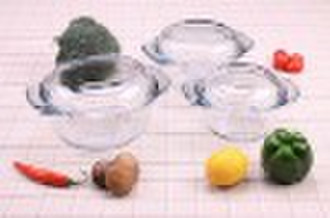 set of 3 borosilicate glassware