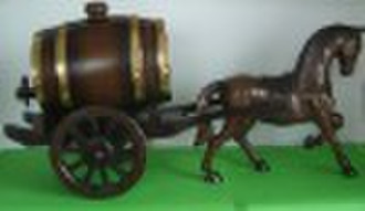 glass antique style wine barrels